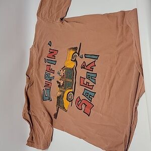 Vintage Mickey Mouse surf surfin' safari old car surf board medium dusty Medium